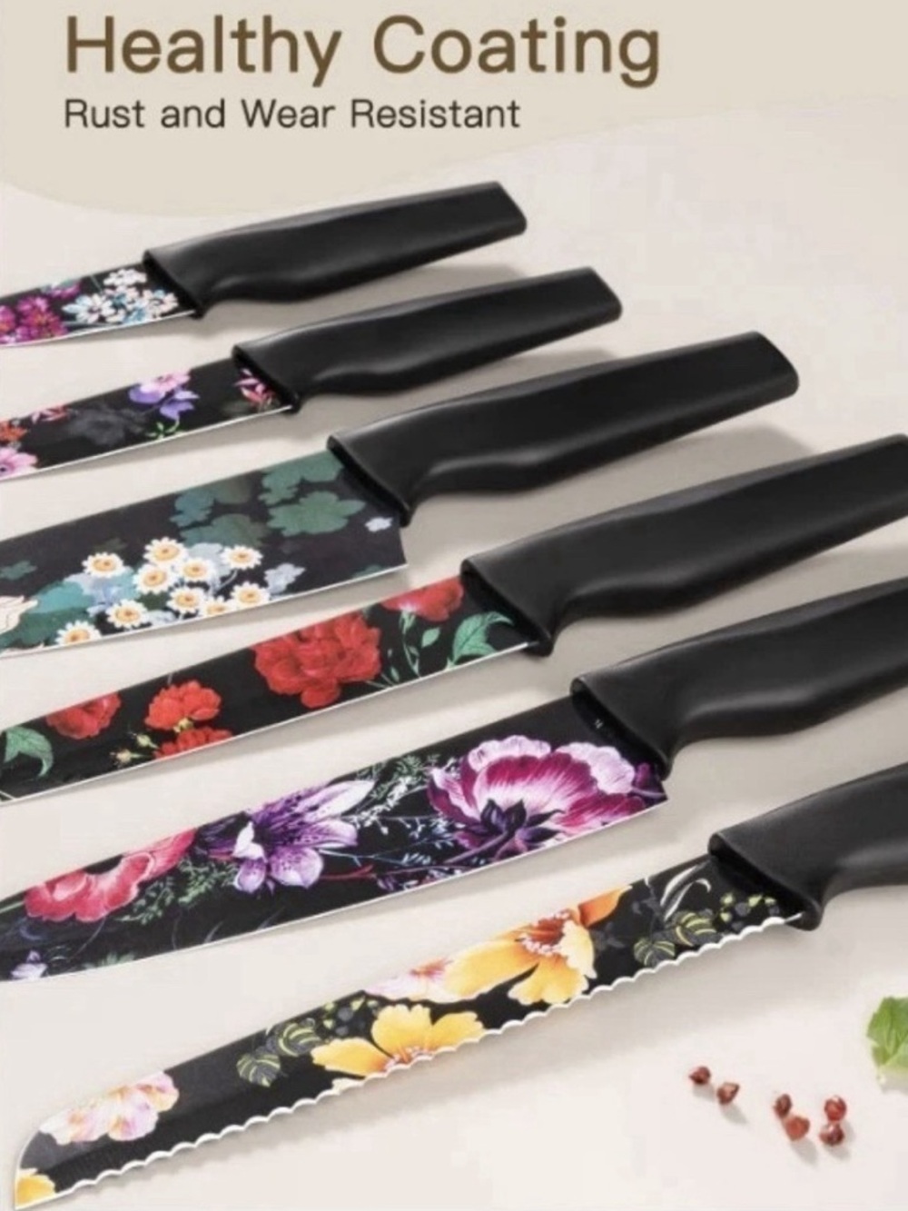 NWT Astercook 12 Pc Kitchen Knives Set - Picture 3 of 3
